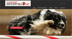 Desktop Screenshot of caninesportszone.com