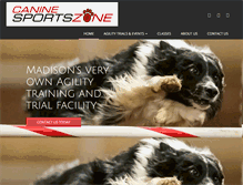 Tablet Screenshot of caninesportszone.com